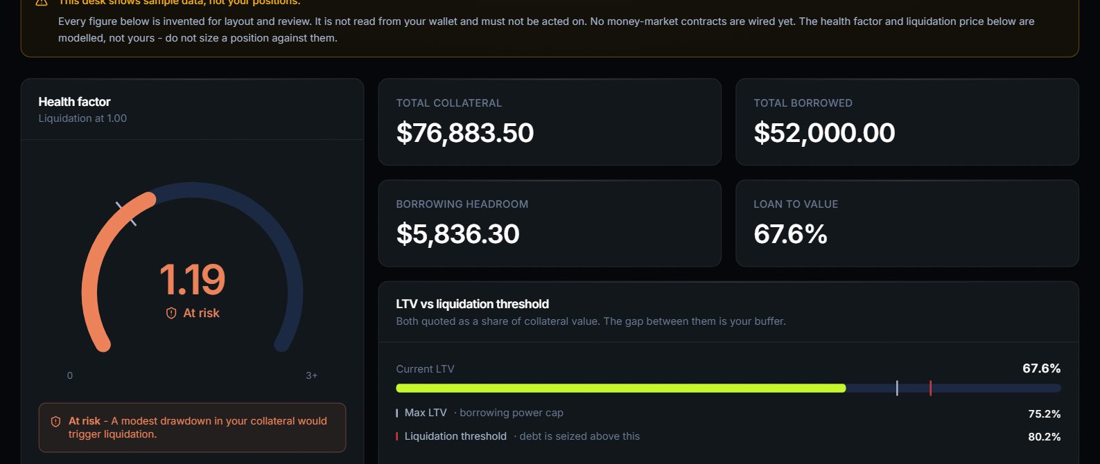Collateral desk preview
