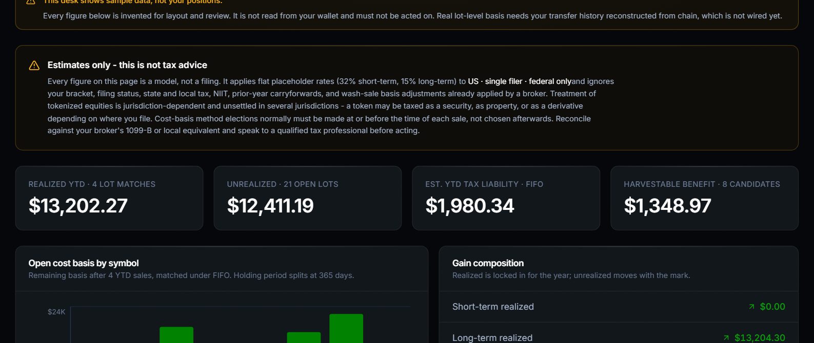 Tax desk preview